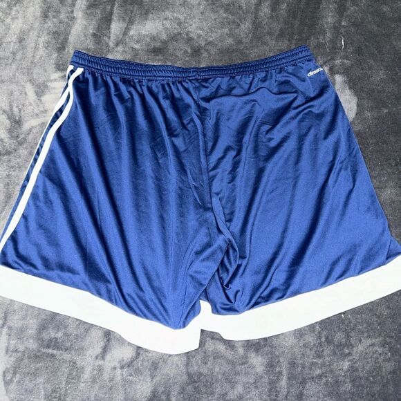 Men’s Adidas 2xl blue and white athletic shorts - Picture 3 of 3